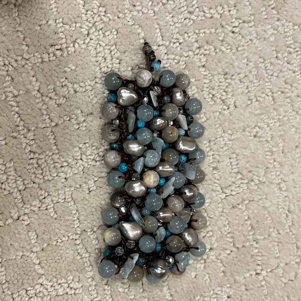 Blue Beaded Bracelet